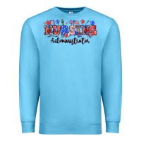 Ocean Blue 4th of july nursing administrator Premium Sweatshirt - NancyCooperArtShop