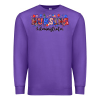 Purple 4th of july nursing administrator Premium Sweatshirt - NancyCooperArtShop