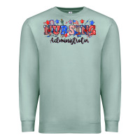 Seafoam 4th of july nursing administrator Premium Sweatshirt - NancyCooperArtShop