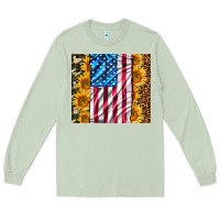 Matcha american realistic flag Long Sleeve Tee - AdoDesignShop