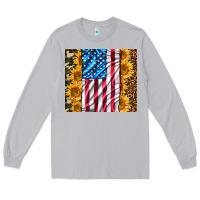 Moon Dust american realistic flag Long Sleeve Tee - AdoDesignShop