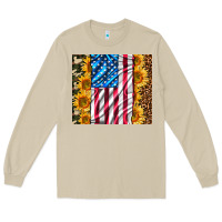 Mushroom american realistic flag Long Sleeve Tee - AdoDesignShop