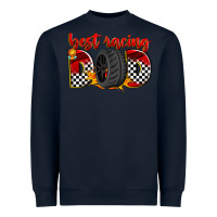 Navy best racing dad Heavyweight Sweatshirt - Zillion Design Studio