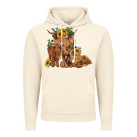 Vintage Artic highland cow family Vintage Hoodie - RanaPortraitStore