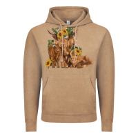 Vintage Coffee highland cow family Vintage Hoodie - RanaPortraitStore