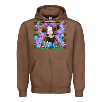 Chestnut easter cow eggs flowers daisys Zipper Hoodie - Artiststas
