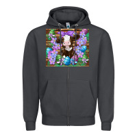 Smoke easter cow eggs flowers daisys Zipper Hoodie - Artiststas
