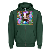 Sports Green easter cow eggs flowers daisys Zipper Hoodie - Artiststas