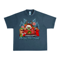 Midnight Navy merry christmas gnomes truck Urban Heavy Tee - FaDigitalArtStudio