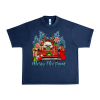 Navy merry christmas gnomes truck Urban Heavy Tee - FaDigitalArtStudio