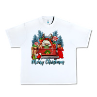 White merry christmas gnomes truck Urban Heavy Tee - FaDigitalArtStudio