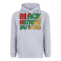 Heather Grey black history Heavyweight Hoodie - MaliasSmallBusiness