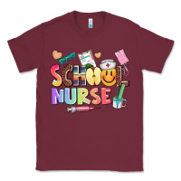 Burgundy school nurse Classic Tee - AdoDesignShop