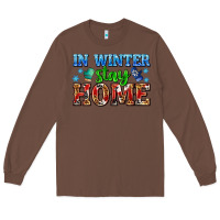 Chestnut in winter stay home with gloves Long Sleeve Tee - AdoDesignShop