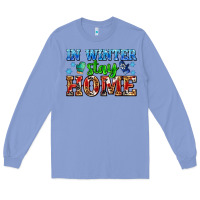 Colony Blue in winter stay home with gloves Long Sleeve Tee - AdoDesignShop