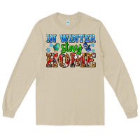 Mushroom in winter stay home with gloves Long Sleeve Tee - AdoDesignShop
