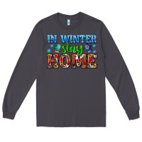 Smoke in winter stay home with gloves Long Sleeve Tee - AdoDesignShop