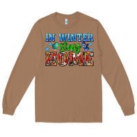 Toasted Coconut in winter stay home with gloves Long Sleeve Tee - AdoDesignShop