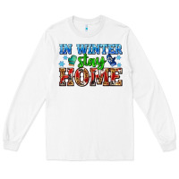 White in winter stay home with gloves Long Sleeve Tee - AdoDesignShop