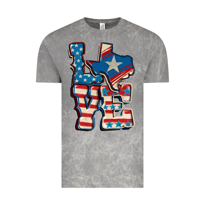 Love Texas  4th Of July Vintage Tee by CowGirlArtShop | Teevron