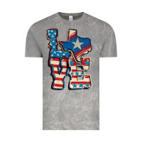 Cloud Rock Love Texas  4th of july Vintage Tee - CowGirlArtShop