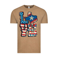 Vintage Coffee Love Texas  4th of july Vintage Tee - CowGirlArtShop