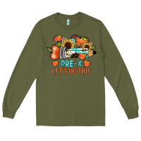 Army Green pre k let's do this Long Sleeve Tee - JahusDesignShop