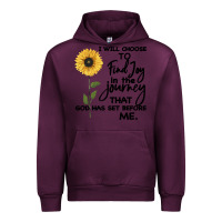 Mauve Wine I Will Choose To Find Joy In The Journey That God Urban Hoodie - Bettercallsaul