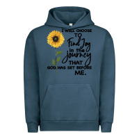 Pigment Midnight Navy I Will Choose To Find Joy In The Journey That God Urban Hoodie - Bettercallsaul