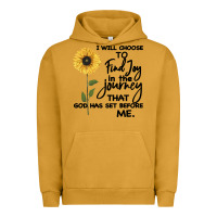 Pigment Peanut Butter I Will Choose To Find Joy In The Journey That God Urban Hoodie - Bettercallsaul