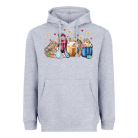 Heather Grey easter coffee cups Heavyweight Hoodie - MaliasSmallBusiness