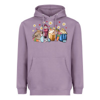 Lavender easter coffee cups Heavyweight Hoodie - MaliasSmallBusiness