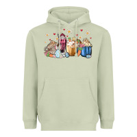 Matcha easter coffee cups Heavyweight Hoodie - MaliasSmallBusiness