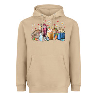 Mushroom easter coffee cups Heavyweight Hoodie - MaliasSmallBusiness