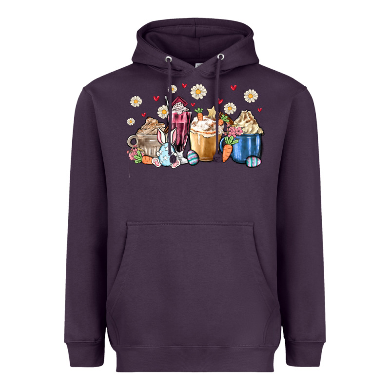 Easter Coffee Cups Heavyweight Hoodie by MaliasSmallBusiness | Teevron