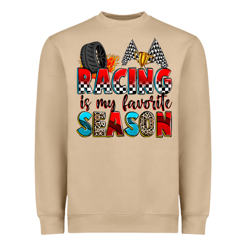 Racing Is My Favorite Season Heavyweight Sweatshirt by Zillion Design Studio | Teevron