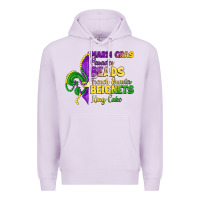 Lilac mardi gras parades beads french quarter beignets k Premium Hoodie - LillyAllenDesigns