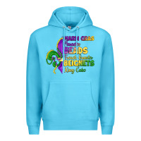 Ocean Blue mardi gras parades beads french quarter beignets k Premium Hoodie - LillyAllenDesigns