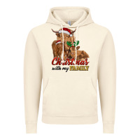 Vintage Artic christmas with my family highland cow cattle and calves Vintage Hoodie - RanaPortraitStore