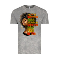 Cloud Rock juneteenth 1885 because my ancestors weren't free in 1776 black woman Vintage Tee - HRA Design Shop
