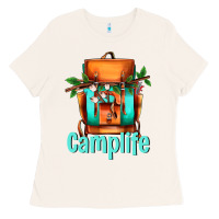 Bone camp life camp backpack Ladies Tee - AdoDesignShop