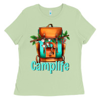 Matcha camp life camp backpack Ladies Tee - AdoDesignShop