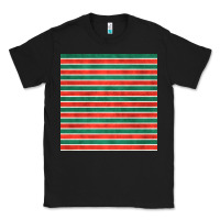 Black christmas stripes seamless pattern Classic Tee - BundleAndBundleShop
