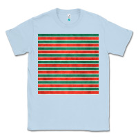 Dusty Blue christmas stripes seamless pattern Classic Tee - BundleAndBundleShop