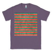 Lavender christmas stripes seamless pattern Classic Tee - BundleAndBundleShop