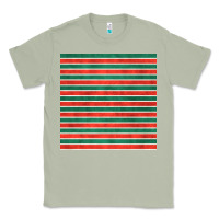 Matcha christmas stripes seamless pattern Classic Tee - BundleAndBundleShop