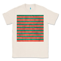 Natural christmas stripes seamless pattern Classic Tee - BundleAndBundleShop