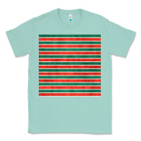 Seafoam christmas stripes seamless pattern Classic Tee - BundleAndBundleShop