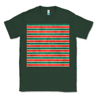 Sports Green christmas stripes seamless pattern Classic Tee - BundleAndBundleShop