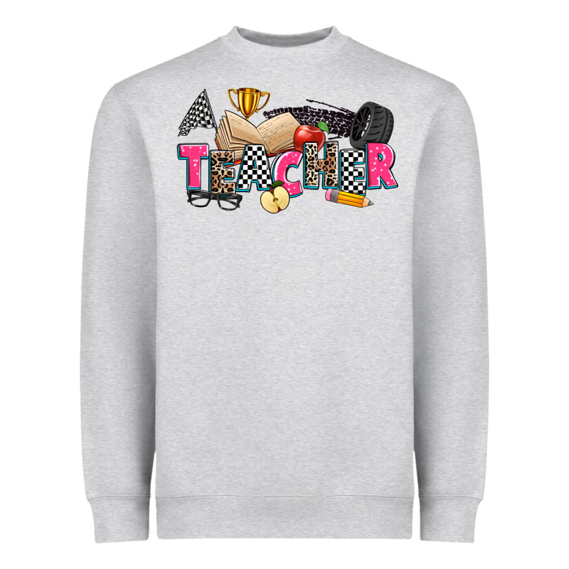 Race Teacher Heavyweight Sweatshirt by Zillion Design Studio | Teevron